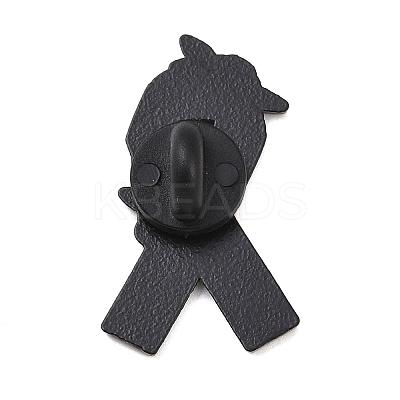 PTSD Awareness Ribbon Enamel Pins JEWB-C048-03D-EB-1