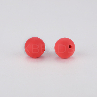 Round Silicone Focal Beads SI-JX0046A-45-1