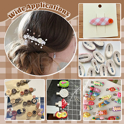 Iron Alligator & Snap Hair Clip Findings IFIN-PH0024-60P-1