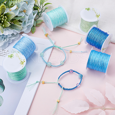 6 Rolls 6 Colors 12-Ply Polyester Metallic Thread OCOR-SC0001-06B-1