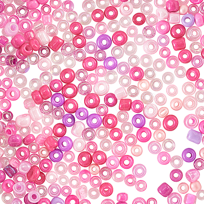 480g 24 Colors Glass Round Seed Beads SEED-CJ0001-12-1