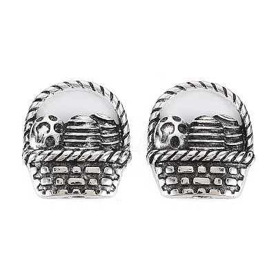 Tibetan Style Alloy Pendants PALLOY-T075-137AS-RS-1