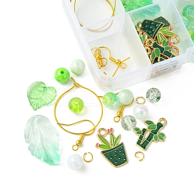 Acrylic Bead DIY Earring Making Kits DIY-FS0006-67A-1
