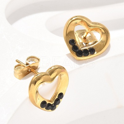 304 Stainless Steel Stud Earrings EJEW-F361-04G-1