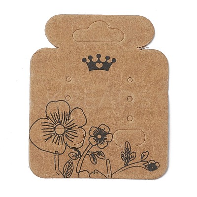 Kraft Paper Earring Display Cards CDIS-D005-02-1