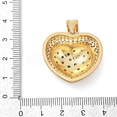 Brass Micro Pave Cubic Zirconia Pendants KK-A241-12G-02-1