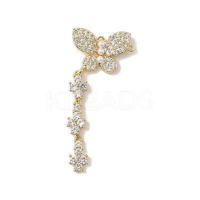 Brass Micro Pave Cubic Zirconia Pendants LS-KK-F905-09G-1