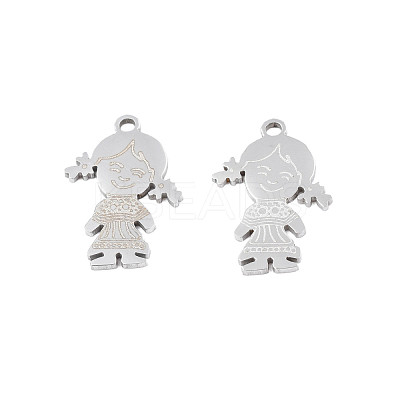 Non-Tarnish 201 Stainless Steel Pendants STAS-N091-143P-1