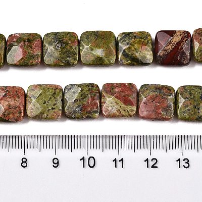Natural Unakite Beads Strands G-T138-158-1