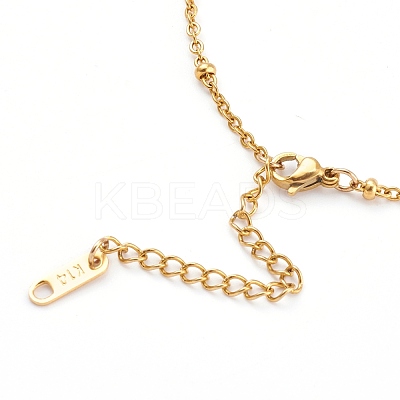 304 Stainless Steel Satellite Chain Anklets AJEW-AN00393-1