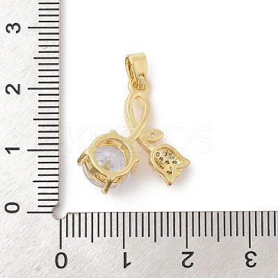Brass Micro Pave Cubic Zirconia Pendants LS-ZIRC-I069-01G-05-1