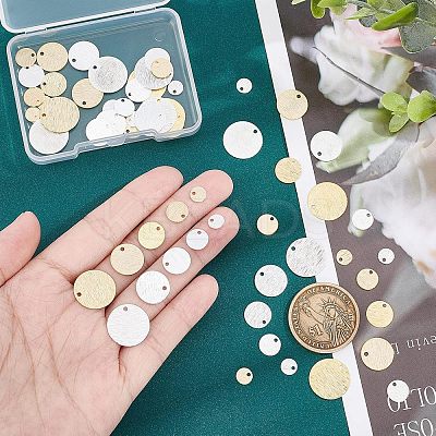 60Pcs 10 Style Brass Charms KK-PH0004-72-1