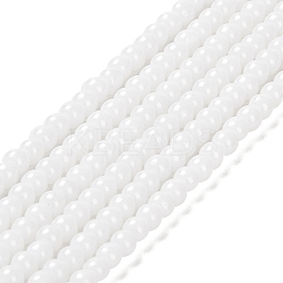 Imitation Jade Glass Beads Strands GLAA-K062-A01-09-1