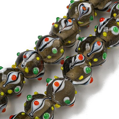 Handmade Lampwork Beads Strands LAMP-N025-05I-1