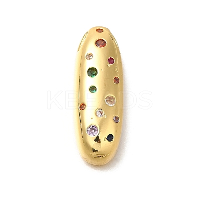 Brass Cubic Zirconia Pendants KK-M295-13G-I-1