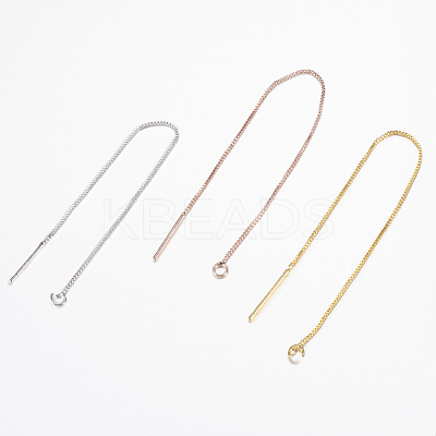 Brass Stud Earring Findings KK-F070-16-FF-1