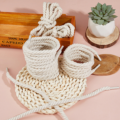 4 Pairs Cotton Shoelaces FIND-FH0012-04C-1