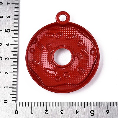 Spray Painted Alloy and Enamel Big Pendants PALLOY-T092-85B-1