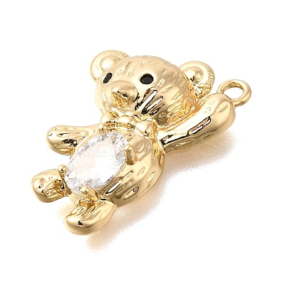 Brass Micro Pave Cubic Zirconia Pendants LS-KK-U061-24G-1