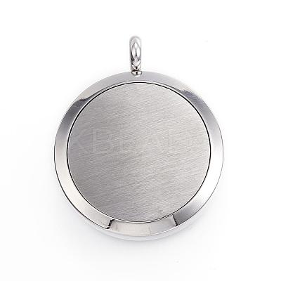 316 Surgical Stainless Steel Diffuser Locket Pendants STAS-H342-57P-1