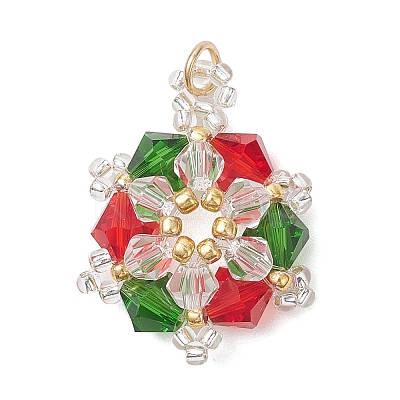 Glass Pendants PALLOY-MZ01026-1