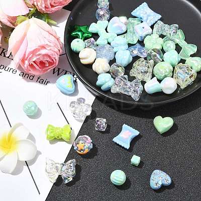 UV Plated Acrylic Bead FIND-CJC0010-90B-1