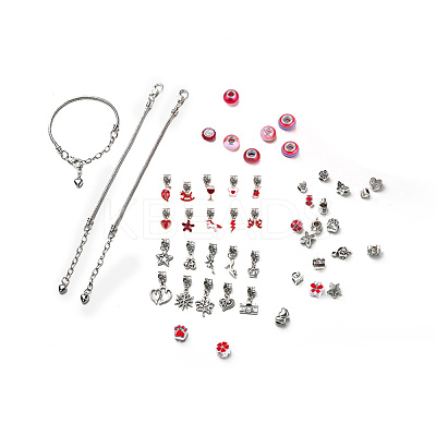 DIY Alloy European Bracelets Making Kits DIY-I108-01E-1