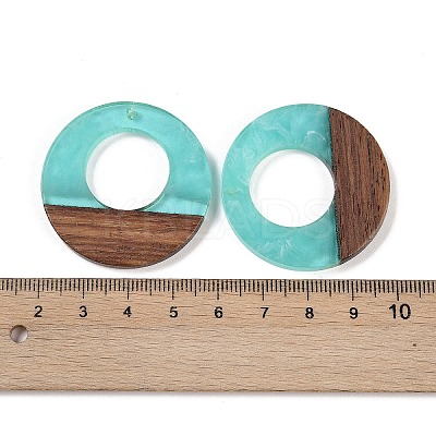 Resin & Wood Pendants WOOD-F015-14B-1
