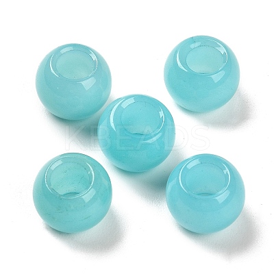 Natural Dyed Jade European Beads LS-G-R488-01D-1