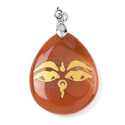 Natural Mixed Gemstone Pendants G-F786-09O-1