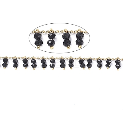 3.28 Feet Handmade Glass Beaded Chains X-CHC-I006-16J-1