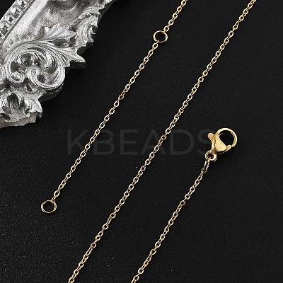 304 Stainless Steel Necklace LS-MAK-F033-01G-1