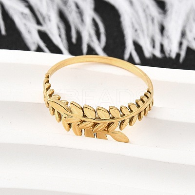 304 Stainless Steel Adjustable Open Cuff Rings for Women RJEW-U062-01B-G-1