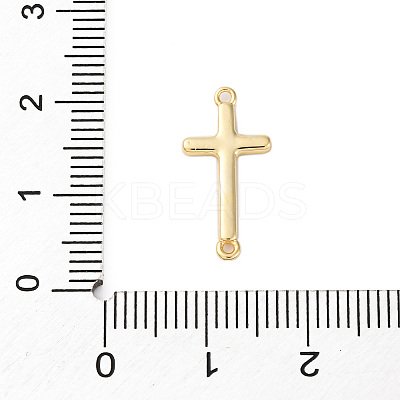 Brass Connector Charms KK-V016-24G-1