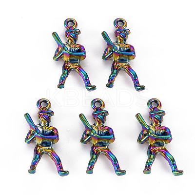 Rainbow Color Alloy Pendants PALLOY-S180-292-NR-1
