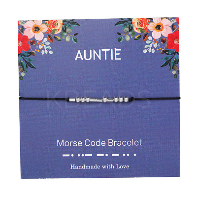 Auntie Morse Code Bracelets FS-WG6A0C8-02-1
