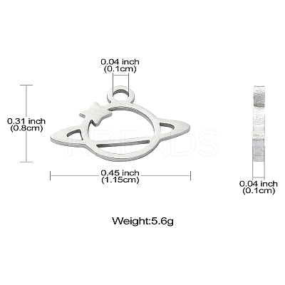 304 Stainless Steel Charms LS-STAS-CJC0008-05P-1