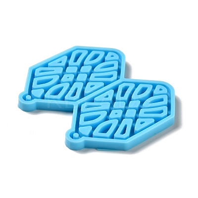 DIY Hexagon Pendant Silicone Molds DIY-I099-31-1