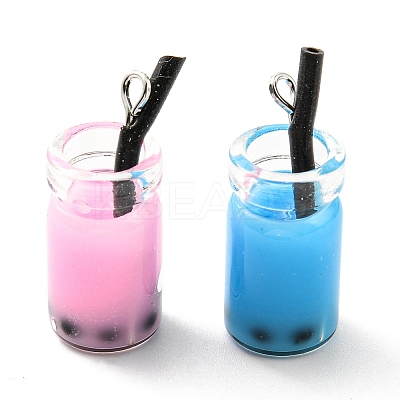Translucent Resin Pendants RESI-D067-01D-1