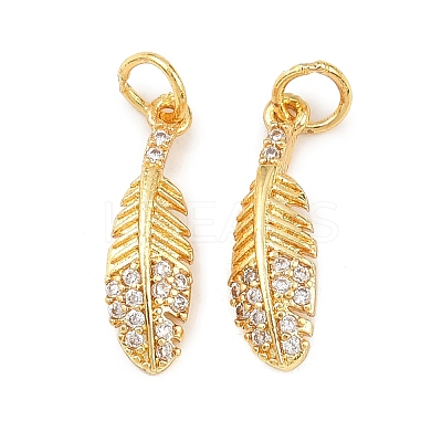 Brass Micro Pave Cubic Zirconia Pendants KK-H093-01G-1
