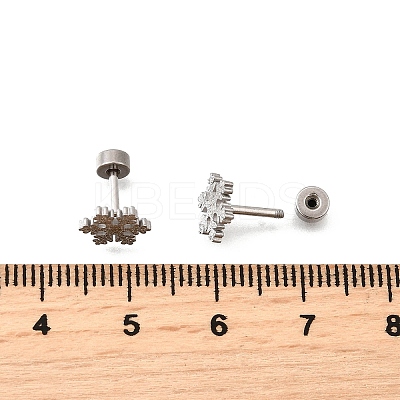 304 Stainless Steel Stud Earrings EJEW-H161-01P-E-1