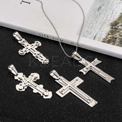 Non-Tarnish 201 Stainless Steel Big Pendants STAS-I002-M06-1-1