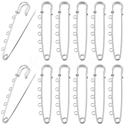 30Pcs Iron Brooch Findings  FIND-SC0020-46P-1