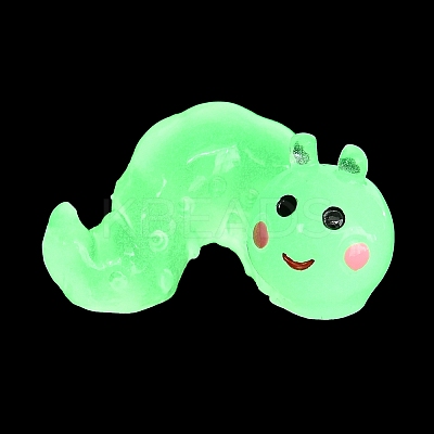 Luminous Resin Worm Ornament DJEW-R011-01B-02-1