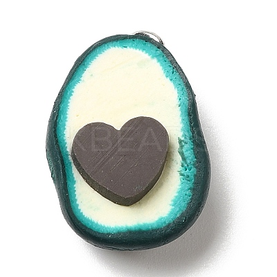 Opaque Resin Fruit Pendants RESI-G069-04A-1