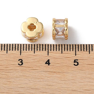 Rack Plating Brass Beads KK-M264-09G-1