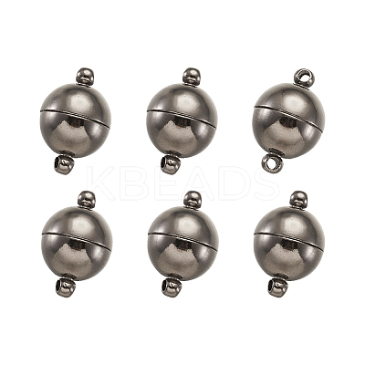 Round Brass Magnetic Clasp KK-TA0007-44B-1