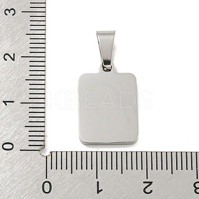 304 Stainless Steel Pave Natural White Shell Pendants STAS-S130-03P-L-1