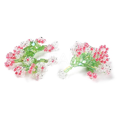 Seed Beaded Pendants GLAA-C028-04C-1