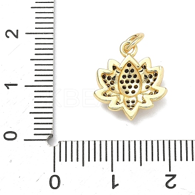 Brass Micro Pave Cubic Zirconia Pendants KK-K417-11A-G-1